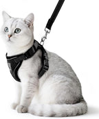 PUPTECK Cat Harness and Leash Set Escape Proof Reflective Cat Walking Harness by PUPTECK
