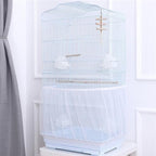Birdcages Mesh Net Skirt Cover Reusable Stretchy Bird Cage Seed Catcher 35CM - Image 2