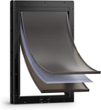 XL Dog Door for Door, Never Rust Plastic Extra Large Doggy Door for Interior by PETCOMING