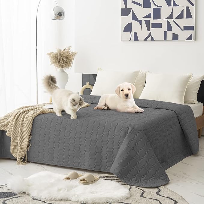 Waterproof and Anti-Slip Dog Bed Cover and Pet Blanket Sofa Pet Bed Mat ，car by TcksstexFauxFurDogBedCover