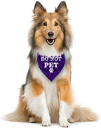 Do Not Pet Dog Bandana, Funny Cute Dog Bandana, Pet Dog Triangle Scarf - Image 3