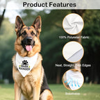 Bark Ranger White Dog Bandana, Funny Gifts - Image 3