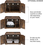 unipaws Cat Litter Box Enclosure Furniture, Dog Proof Hidden Litter Box Cover - Image 3