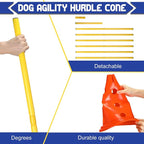 10 Sets Dog Agility Hurdle Cone Set 20 Pcs Exercise Cones - Image 4