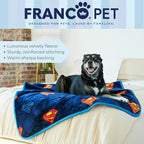Franco Pet Superman DC Comics Super Soft Cozy Waterproof Sherpa-Backed Blanket - Image 5