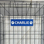 Personalized Kennel Name Plate Dog Paw Crate Pet Tag Doghouse Sign - Image 2