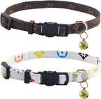 Yizepet Cat Collars, Breakaway Kitten Collar, Cute Kitty Collar in 2 Pack by Yizepet