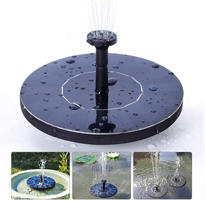 Solar Fountain for Bird Bath, Solar Powered Fountain Pump 1.5W Solar Water by LAWOHO