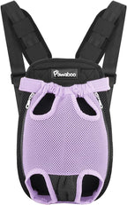 Pawaboo Pet Carrier Backpack, Adjustable Pet Front Cat Dog Carrier Backpack by Pawaboo