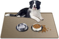 Large Dog Mat for Food and Water, 31.8"x23.8" Silicone Pet Feeding Mats by Goldleaf