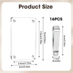 16 PCS Car Picture Holder, Car Visor Photo Clip, Acrylic Magnetic 3 Inch Car - Image 2