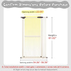 Lumizone Extra Tall Cat Gate 61.02" High Pressure Mounted Extra Wide - Image 2