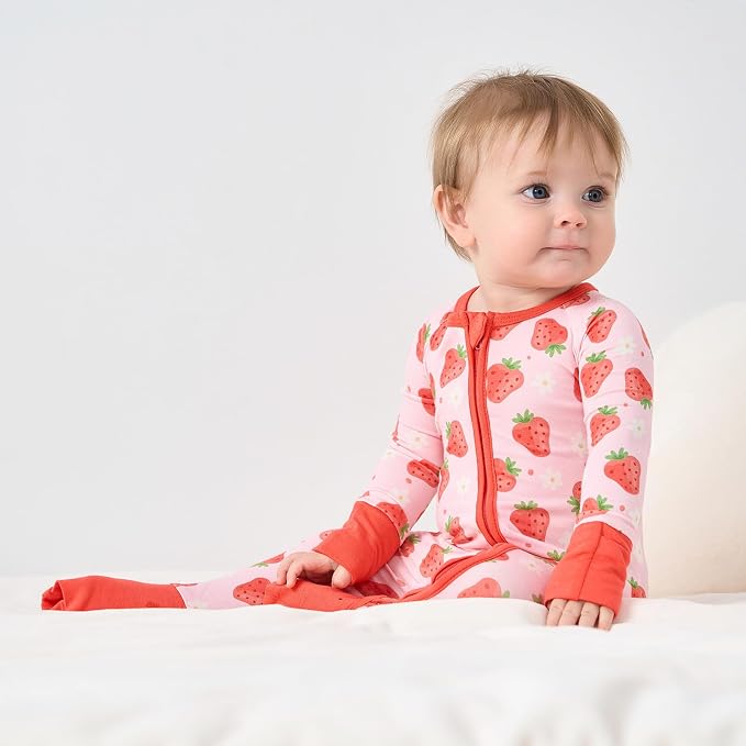 pureborn Baby Infant Boys Girls Sleeper Snug Fit Viscose from Bamboo Pajamas - Image 4