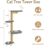 Wall Mounted Cat Wall Shelves and Climbing Tree - Image 4