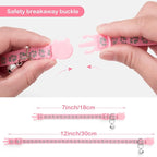 LLHK 2 Pack Breakaway Cat Collars & 2 Pcs Name Tags, Reflective Safety Kitten - Image 3
