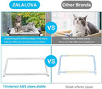 ZALALOVA Cat Perch, Cat Window Seat Large Sturdy Bed Fleece Blanket 2025 Latest - Image 6