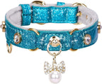 PetsHome Cat Collar, Dog Collar, PU Leather Adjustable Pet Collar by PetsHome