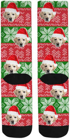 Custom Face Socks, Personalized Dog Lover Pet Photo Picture on Socks Unisex - Image 4