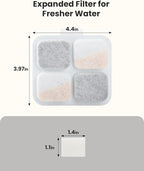 oneisall 8Set Filters for for PW07SAU 10L/2.64Gal Stainless Steel Dog Water - Image 4