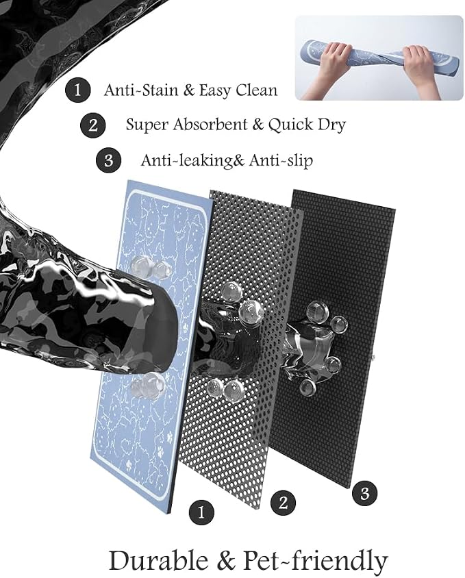 Pet Feeding Mat-Absorbent Dog Mat - Image 6