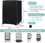 Universal Bird Cage Cover, Dark Colored Drape - Image 2