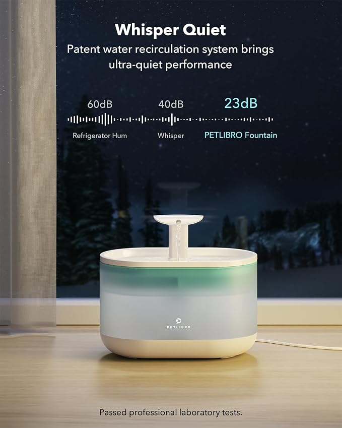 PETLIBRO Pet Water Fountain, Visible Water Level Design, 2.1L Quiet Pet Water - Image 5