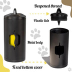 Metal Dog Poop Bag Holder w/Leash Clip|Durable Scratch-Resistant Aluminum|135 - Image 2