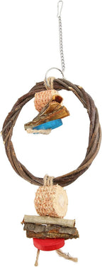 Bird Swing, Corn Cob, Edible Coloring, Beak Sharpening, Anxiety Relief - Image 7