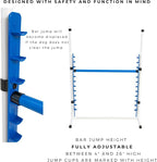 Better Sporting Dogs 4 Pack Adjustable Dog Agility Jumps w/Safety-Focused - Image 3