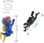 2-Pack Cute Little Diver Fish Tank Decorations Aquarium Decoration Floating - Image 2