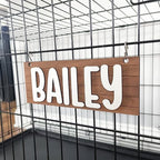 Personalized Crate Sign, Custom Dog Decor, Hanging Crate Sign, Personalized Pet by Unknown