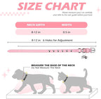 EXPAWLORER Leather Cat Collar for Girl Boy Valentine's Day - Image 2