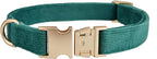 Soft Cotton Dog Collar with Metal Buckle Adjustable Heavy Duty Comfy Corduroy - Image 9