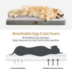BFPETHOME Outdoor Dog Beds for Large Dogs, Waterproof Dog Bed for Medium - Image 5