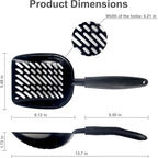 Metal Cat Litter Scoop with a Deep Shovel Design | Solid Aluminum & Non-Stick - Image 4