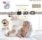 4PCS Cat Collar with Bells, Breakaway Cat Collars, Moons Stars Cute Kitty - Image 3