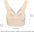 Dog Backpack Carrier for Small Dogs, Cat Carrier Sling, Front Facing Pets Chest - Image 3