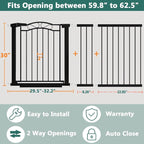 Fairy Baby 59.9"-62.5" Extra Wide Baby Gate - Image 2