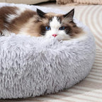 Round Cat Bed Dog Bed Small Kitten Bed Warm Pet Bed Kitty Bed Large Rabbit Bed - Image 5