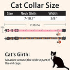 Cat Collar Breakaway, 2 Pack Cotton Cats Collars - Image 4