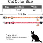 Christmas Cat Collar, Cotton 2 Pack Cat Collar - Image 3