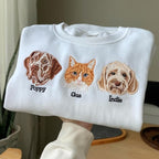 NAZENTI Custom Photo Pet Embroidered Sweatshirt, Custom Dog Face Embroidered - Image 5