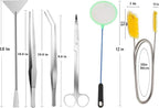 7 in 1 Aquarium Aquascaping Tools Kits, Stainless Steel Aquarium Plant Tools - Image 2