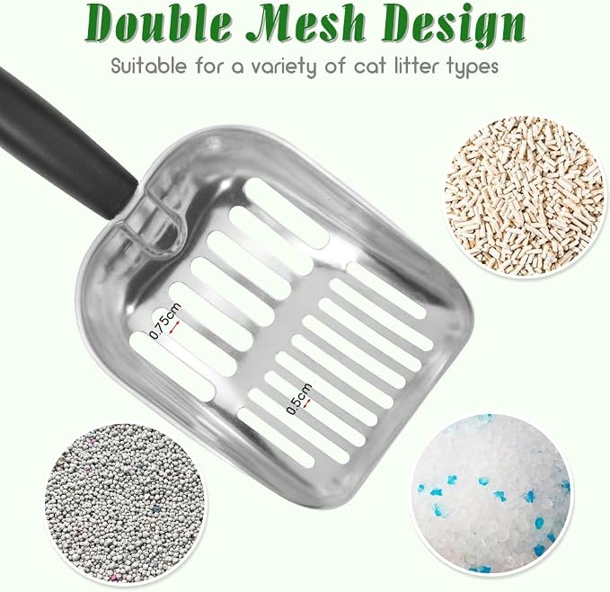 Cat Litter Scoop -Metal Cat Litter Scoop-Sturdy Mesh Scooper - Image 4