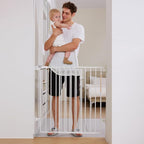 Babelio Baby Gate for Stairs & Doorways, 26-43" W 34" H Extra Tall| No Bottom - Image 5