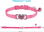 2 Pcs Cat Collars Heart Bling Breakaway - Image 6
