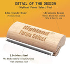 Deshedding Grooming Tool for Dogs, Cats & Horses, Ergonomic Design Wood Groom - Image 3