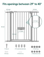 BABELIO 36 Inch Extra Tall Baby Gate - Image 7