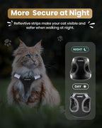 FAYOGOO Cat Harness and Leash Set | Upgrade Step-in Escape Proof Harness | - Image 5