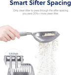 WePet Cat Litter Scoop, Aluminum Alloy Sifter, Kitty Metal Scooper, Deep Shovel - Image 4